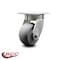 Service Caster 4 Inch Kingpinless Thermoplastic Rubber Wheel Swivel Top Plate Caster SCC SCC-KP30S420-TPRRD - alternate 2